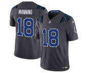 Men's Indianapolis Colts #18 Peyton Manning Dark Gray 2026 F.U.S.E. Rivalries Collection Limited Football Stitched Jersey