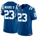 Men's Indianapolis Colts #23 Kenny Moore II Blue 2025 F.U.S.E. With 4-Star C Patch Vapor Limited Football Stitched Jersey