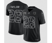 Men's Indianapolis Colts #28 Jonathan Taylor Black 2026 F.U.S.E. Salute to Service Limited Football Stitched Jersey