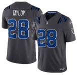 Men's Indianapolis Colts #28 Jonathan Taylor Dark Gray 2026 F.U.S.E. Rivalries Collection Limited Football Stitched Jersey