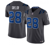 Men's Indianapolis Colts #28 Jonathan Taylor Dark Gray 2026 F.U.S.E. Rivalries Collection Limited Football Stitched Jersey