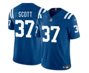 Men's Indianapolis Colts #37 Daniel Scott Blue 2025 F.U.S.E. Vapor Limited Football Stitched Jersey