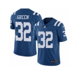 Men's Nike Indianapolis Colts #32 T.J. Green Limited Royal Blue Rush NFL Jersey