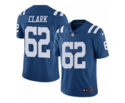 Men's Nike Indianapolis Colts #62 Le'Raven Clark Limited Royal Blue Rush NFL Jersey