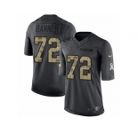Men's Nike Indianapolis Colts #72 Zach Banner Limited Black 2016 Salute to Service NFL Jersey