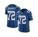 Men's Nike Indianapolis Colts #72 Zach Banner Limited Royal Blue Rush NFL Jersey