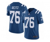 Men's Nike Indianapolis Colts #76 Joe Reitz Limited Royal Blue Rush NFL Jersey