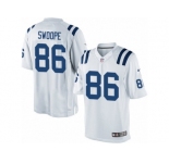 Men's Nike Indianapolis Colts #86 Erik Swoope Limited White NFL Jersey
