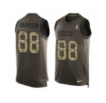 Men's Nike Indianapolis Colts #88 Marvin Harrison Limited Green Salute to Service Tank Top NFL Jersey