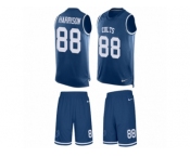 Men's Nike Indianapolis Colts #88 Marvin Harrison Limited Royal Blue Tank Top Suit NFL Jersey
