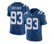Men's Nike Indianapolis Colts #93 Jabaal Sheard Limited Royal Blue Rush NFL Jersey