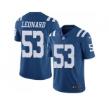 Nike Indianapolis Colts #53 Darius Leonard Royal Blue Men Stitched NFL Limited Rush Jersey