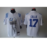 nike nfl jerseys indianapolis colts #17 collie white[helmet tri-blend limited]
