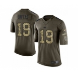 nike nfl jerseys indianapolis colts #19 unitas army green[nike Limited Salute To Service]