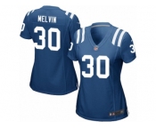Women Nike Indianapolis Colts #30 Rashaan Melvin Game Royal Blue Team Color NFL Jersey