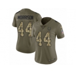 Women Nike Indianapolis Colts #44 Antonio Morrison Limited Olive Camo 2017 Salute to Service NFL Jersey