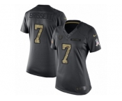 Women Nike Indianapolis Colts #7 Jacoby Brissett Limited Black 2016 Salute to Service NFL Jersey