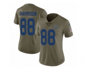 Women Nike Indianapolis Colts #88 Marvin Harrison Limited Olive 2017 Salute to Service NFL Jersey