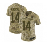 Women's Indianapolis Colts #14 Zach Pascal Limited Camo 2018 Salute to Service Football Jersey