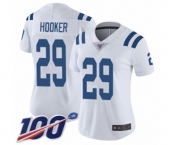 Women's Indianapolis Colts #29 Malik Hooker White Vapor Untouchable Limited Player 100th Season Football Jersey