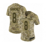 Women's Indianapolis Colts #8 Rigoberto Sanchez Limited Camo 2018 Salute to Service Football Jersey