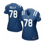 Women's Nike Colts #78 Ryan Kelly Royal Blue Team Color Stitched NFL Jersey