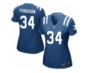 Women's Nike Indianapolis Colts #34 Josh Ferguson Game Royal Blue Team Color NFL Jersey