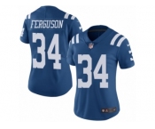 Women's Nike Indianapolis Colts #34 Josh Ferguson Limited Royal Blue Rush NFL Jersey