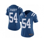 Women's Nike Indianapolis Colts #54 David Parry Limited Royal Blue Rush NFL Jersey