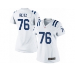 Women's Nike Indianapolis Colts #76 Joe Reitz Limited White NFL Jersey