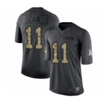 Youth Indianapolis Colts #11 Deon Cain Limited Black 2016 Salute to Service Football Jersey