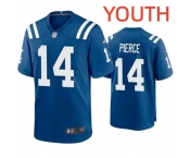Youth Indianapolis Colts #14 Alec Pierce Limited Royal Vapor Jersey