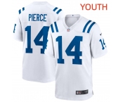 Youth Indianapolis Colts #14 Alec Pierce Limited White Vapor Jersey