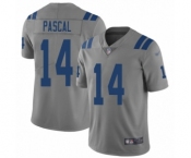 Youth Indianapolis Colts #14 Zach Pascal Limited Gray Inverted Legend Football Jersey