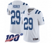 Youth Indianapolis Colts #29 Malik Hooker White Vapor Untouchable Limited Player 100th Season Football Jersey