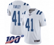 Youth Indianapolis Colts #41 Matthias Farley White Vapor Untouchable Limited Player 100th Season Football Jersey