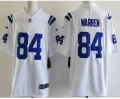 Youth Indianapolis Colts #84 Tyler Warren Limited White Vapor Jersey