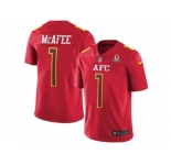 Youth Nike Indianapolis Colts #1 Pat McAfee Limited Red 2017 Pro Bowl NFL Jersey