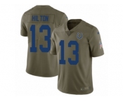 Youth Nike Indianapolis Colts #13 T.Y. Hilton Limited Olive 2017 Salute to Service NFL Jersey