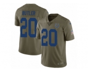 Youth Nike Indianapolis Colts #20 Darius Butler Limited Olive 2017 Salute to Service NFL Jersey