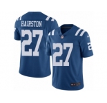 Youth Nike Indianapolis Colts #27 Nate Hairston Limited Royal Blue Rush Vapor Untouchable NFL Jersey
