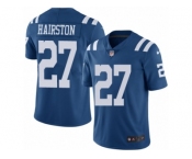 Youth Nike Indianapolis Colts #27 Nate Hairston Limited Royal Blue Rush Vapor Untouchable NFL Jersey