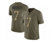 Youth Nike Indianapolis Colts #7 Jacoby Brissett Limited Olive Camo 2017 Salute to Service NFL Jersey
