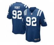 Youth Nike Indianapolis Colts #92 Margus Hunt Game Royal Blue Team Color NFL Jersey