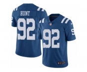 Youth Nike Indianapolis Colts #92 Margus Hunt Limited Royal Blue Rush Vapor Untouchable NFL Jersey