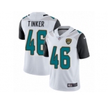 Youth Nike Jacksonville Jaguars #46 Carson Tinker White Vapor Untouchable Limited Player NFL Jersey