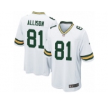 Men Nike Green Bay Packers #81 Geronimo Allison Game White NFL Jersey
