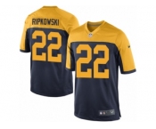 Men's Nike Green Bay Packers #22 Aaron Ripkowski Game Navy Blue Alternate NFL Jersey