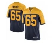 Men's Nike Green Bay Packers #65 Lane Taylor Game Navy Blue Alternate NFL Jersey