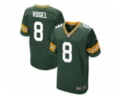 Men Nike Green Bay Packers #8 Justin Vogel Elite Green Team Color NFL Jersey